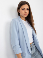 Hurt Jasnoniebieska damska marynarka bez zapięcia Adela