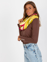 Hurtownia online Fuksjowa bawełniana chusta we wzory 