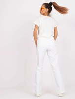 Ecru women's t-shirt with the inscription Pola MAYFLIES