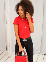 Czerwony t-shirt Peachy