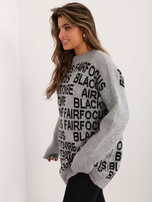 Hurt Szary sweter damski oversize