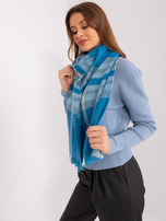 Hurtownia Niebiesko-szary wzorzysty szal