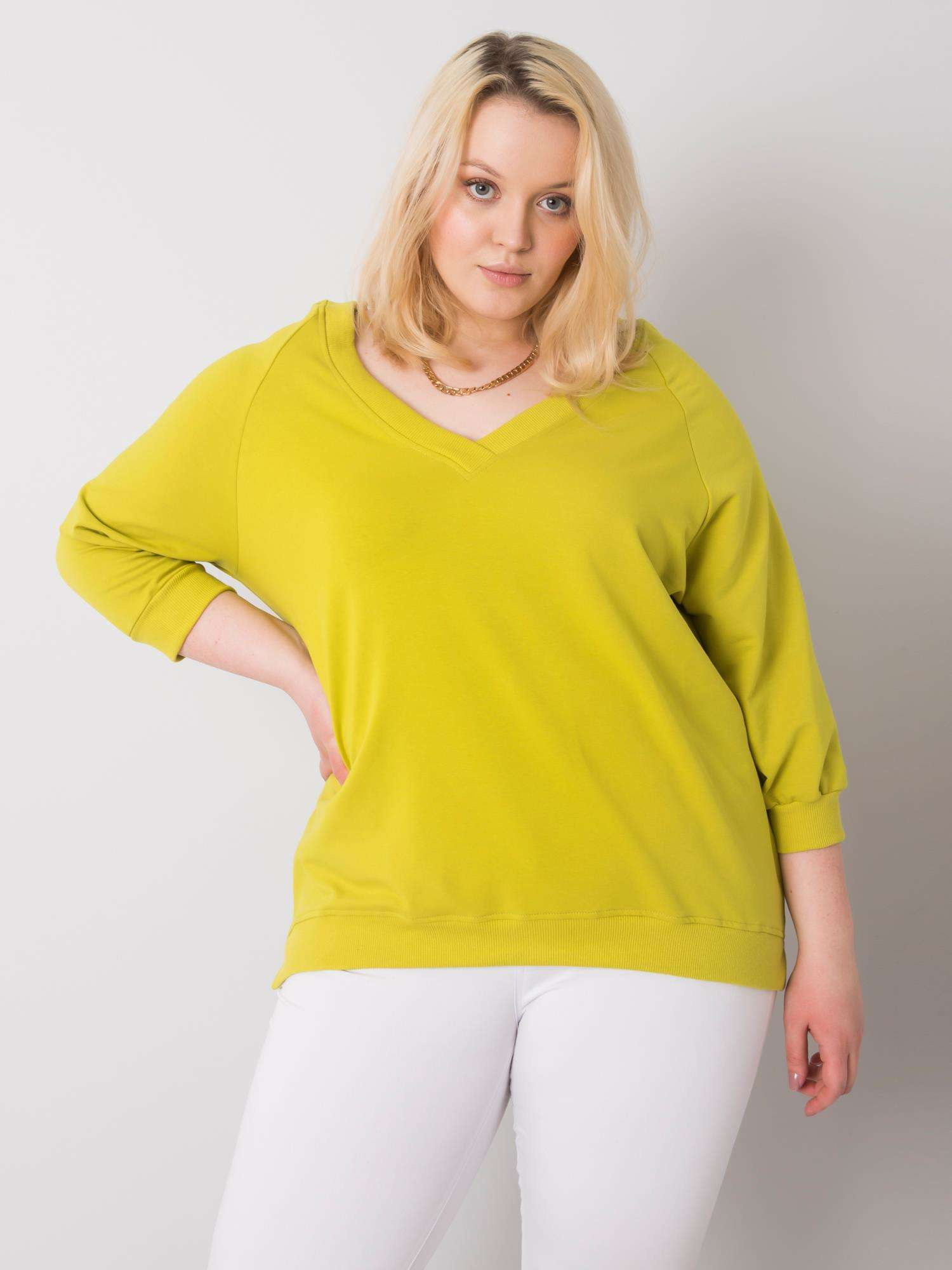 Light Green Plus Size Sweatshirt Alexandria
