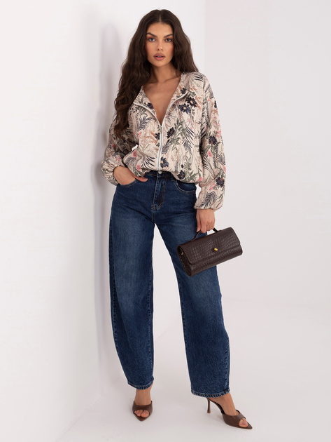 Czarna damska kurtka typu balloon