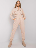 Beżowy dresowy kombinezon Raena