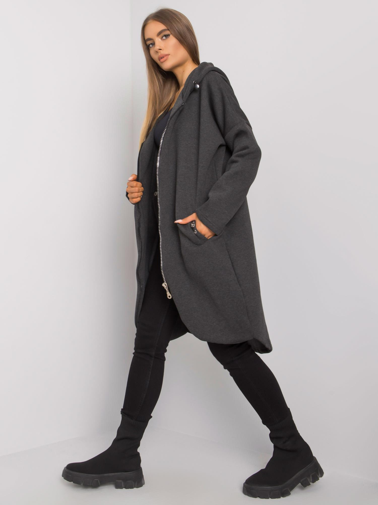 Grafitowa bluza Tina RUE PARIS