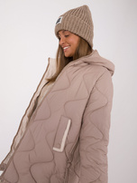 "Hurt Beige Übergangsjacke mit Taschen"
