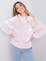 Jasnoróżowa kurtka wiatrówka Billie