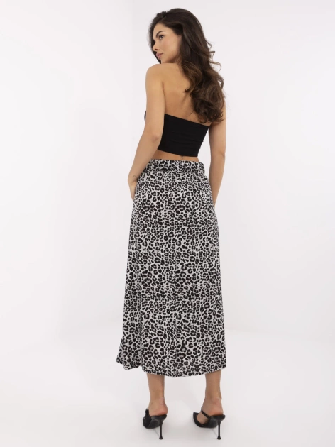 Szara letnia spódnica w panterkę FRESH MADE