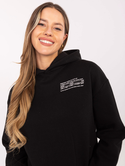 Czarna dresowa bluza ze ściągaczami SUBLEVEL