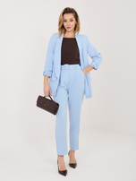 Jasnoniebieski dwuczęściowy garnitur z nogawką 7/8 RUE PARIS 