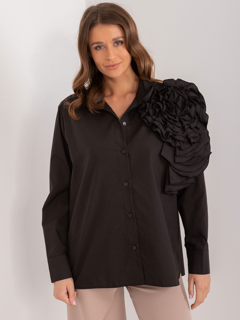 Hurt Czarna koszula klasyczna z bawełny