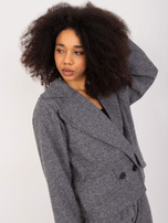 Hurt Czarno-szara melanżowa marynarka od kompletu