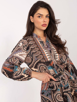 Black Milah Print Dress