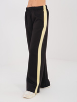 Czarny casualowy komplet z bluzą oversize RUE PARIS 