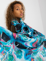 Hurtownia online Turkusowa damska chusta z bawełna 