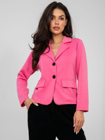 Ciemnoróżowa dresowa marynarka z miękkiego materiału