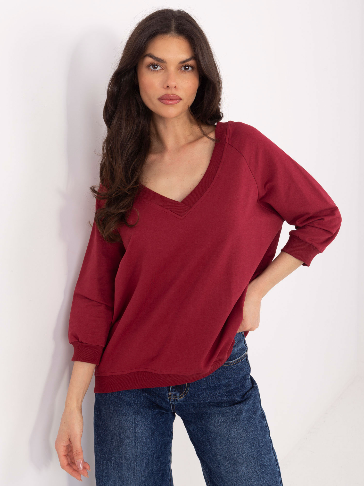 Bluza bordowy