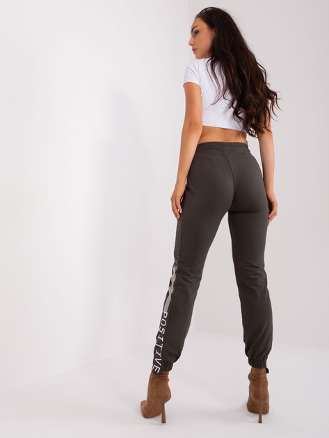 Hurt Khaki damskie spodnie dresowe z wiązaniem