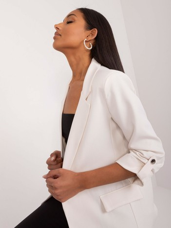 Hurt Ecru marynarka bez zapięcia OCH BELLA