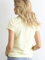 Jasnożółty t-shirt Peachy