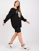Czarna bluza dresowa z haftem Suzanne  