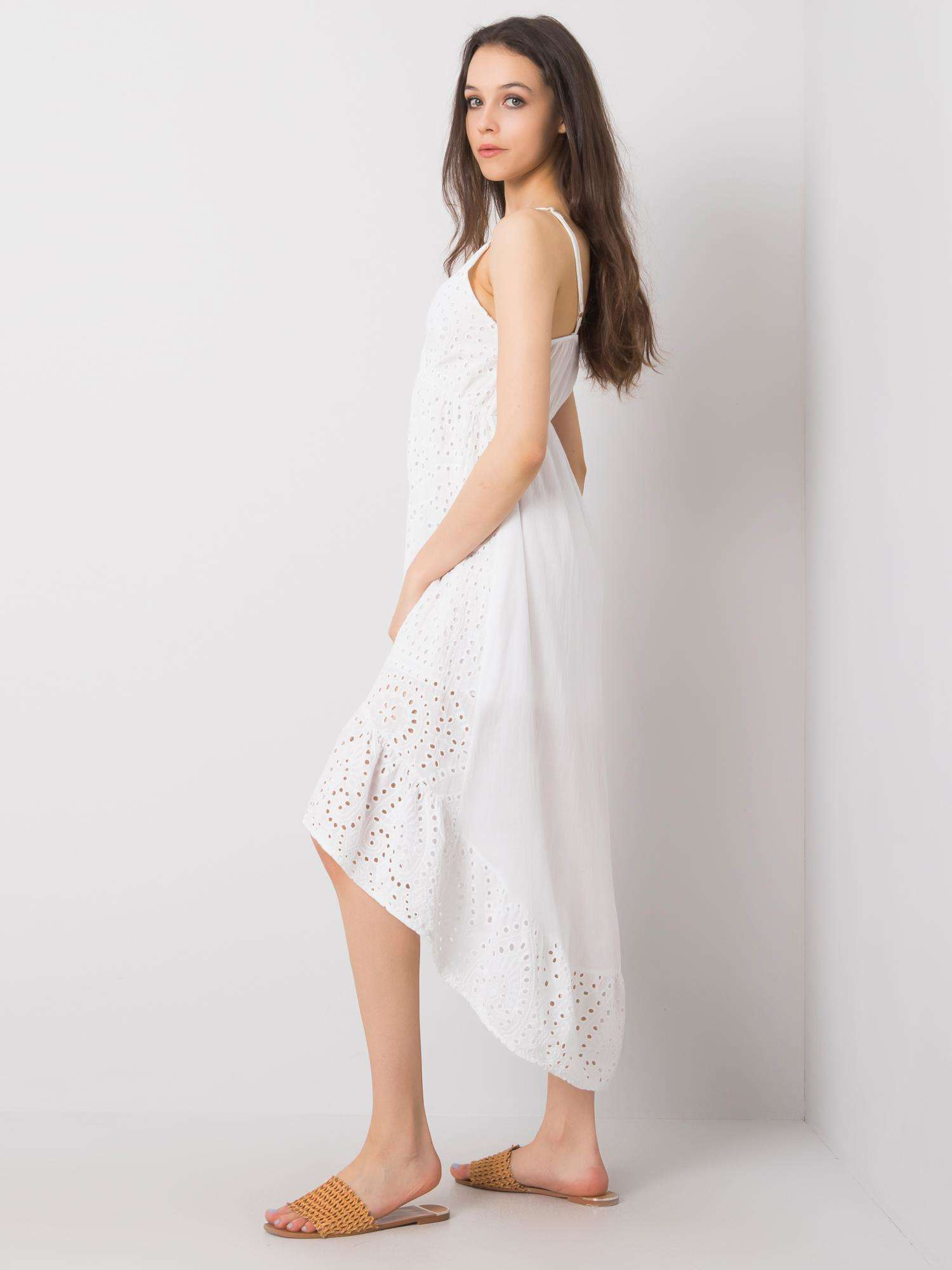 Clover OCH BELLA White Ruffle Dress