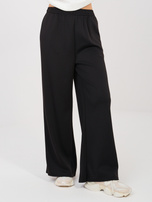 Czarno-biały komplet z bluzą bez kaptura RUE PARIS 