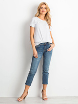 Jasnoszary melanżowy t-shirt Transformative