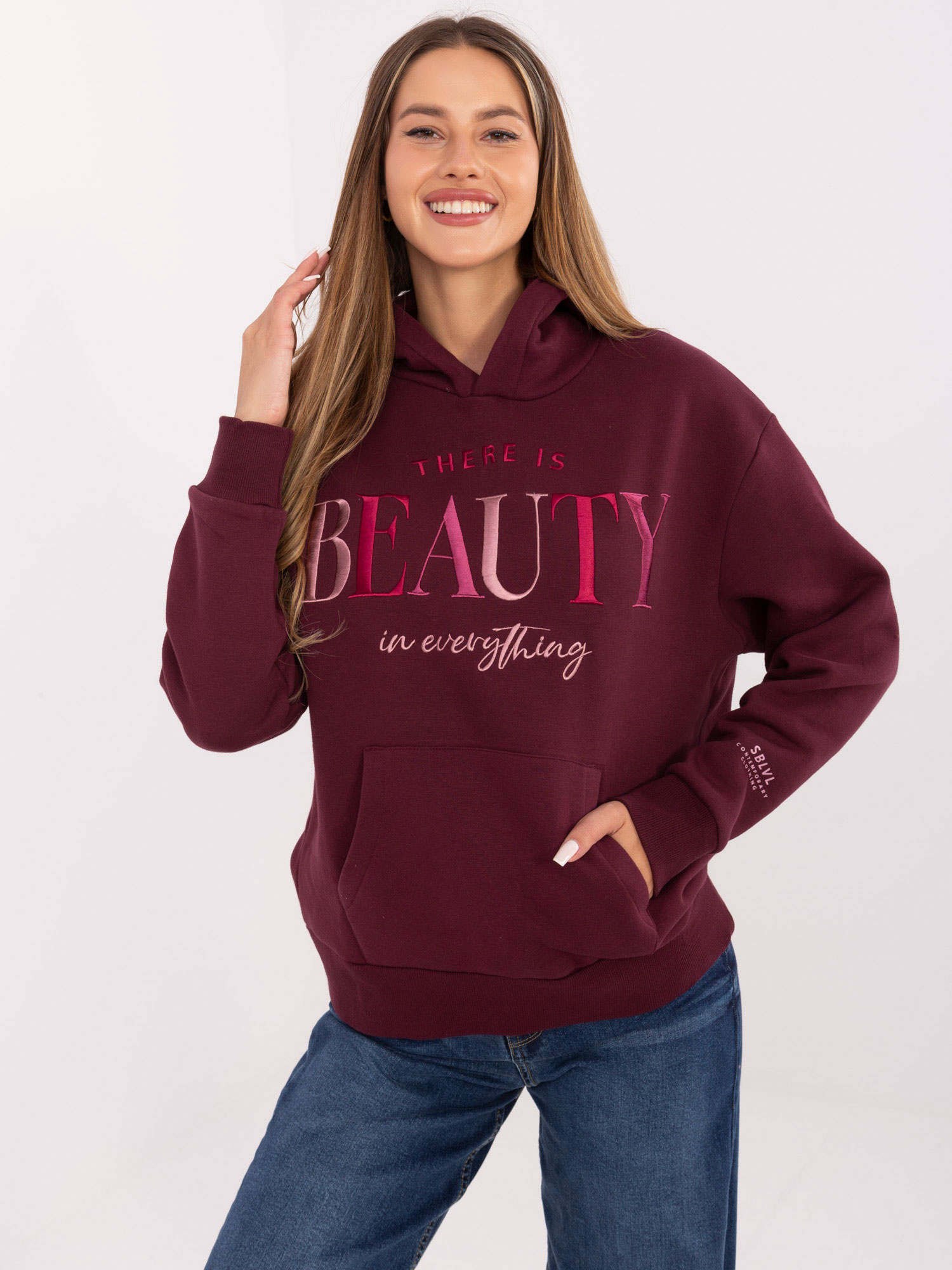 Bluza bordowy