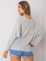 Szary sweter oversize Layana OCH BELLA 