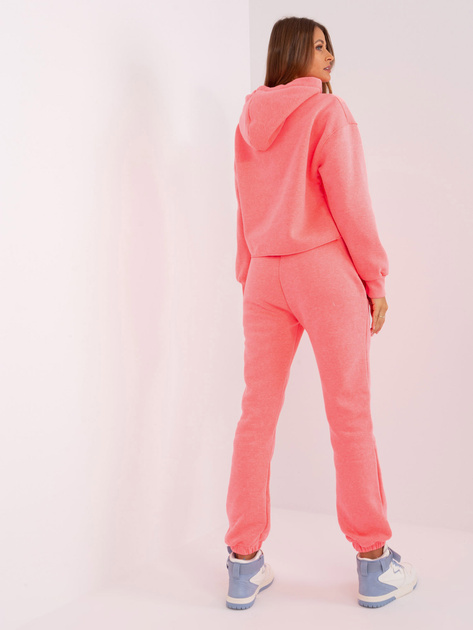 Hurtownia Fluo różowo-niebieski komplet dresowy z troczkami