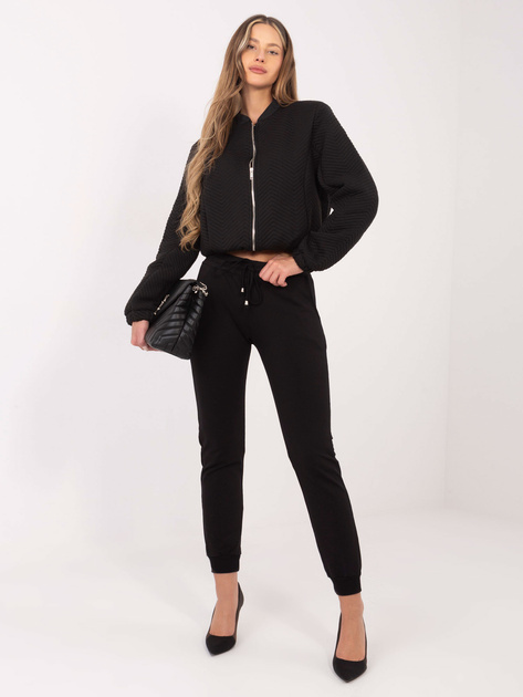 Czarna kurtka przejściowa z kieszeniami Haiti RUE PARIS