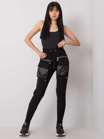 Czarne spodnie dresowe Rachel