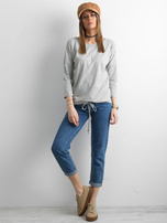 Szara melanżowa bluzka Fiona