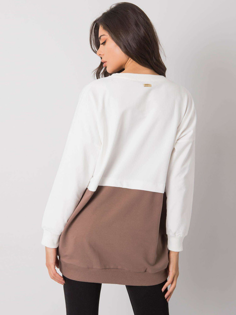 Ecru-brązowa bluza kangurka Hartsville RUE PARIS