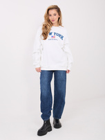 Ecru ocieplana bluza bez kaptura