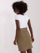 Hurtownia Khaki mini spódnica asymetryczna