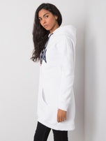 Biała bluza kangurka Yetty RUE PARIS