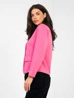 Ciemnoróżowa dresowa marynarka z miękkiego materiału