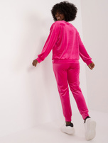 Hurt Fuchsia zwei-teiliges Velours-Set mit Hoodie.