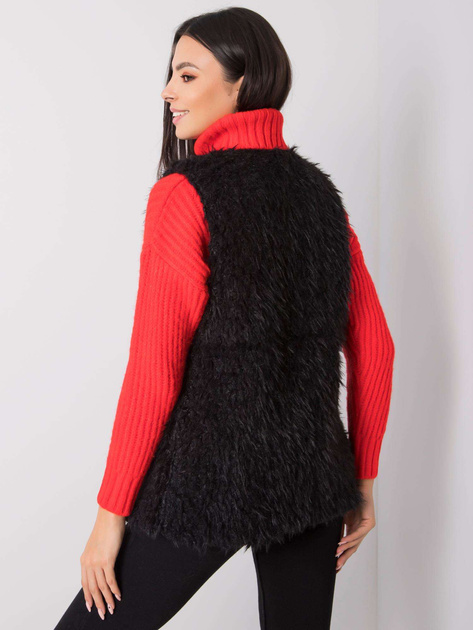 Czarna futrzana kamizelka Chilly OCH BELLA