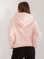 Hurtownia Jasnoróżowa luźna bluza damska SUBLEVEL