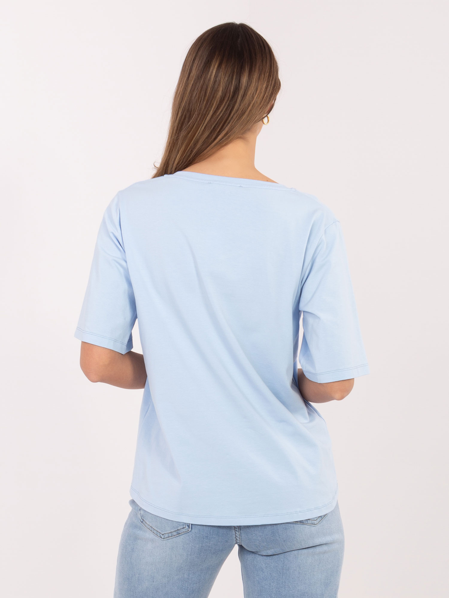 T-shirt jasny niebieski