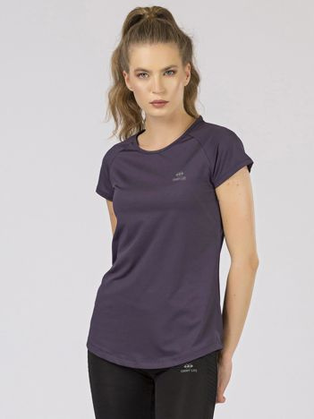 Fioletowy damski t-shirt TOMMY LIFE