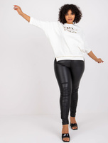 Ecru bluzka plus size bawełniana Cordelia 