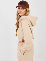 Beżowy dresowy komplet z prostymi spodniami NATURAL SIDE