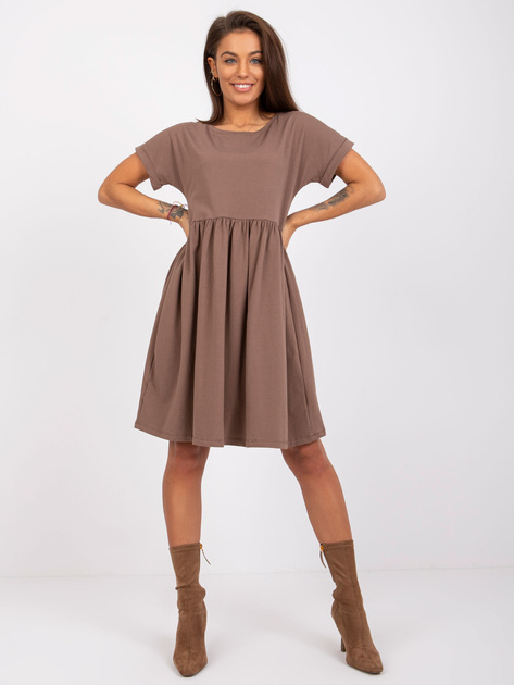 Brązowa sukienka Dita RUE PARIS
