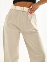 Fango sztruksowe spodnie ze zwężaną nogawką