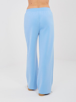 Jasnoniebieskie dresowe spodnie straight leg RUE PARIS 